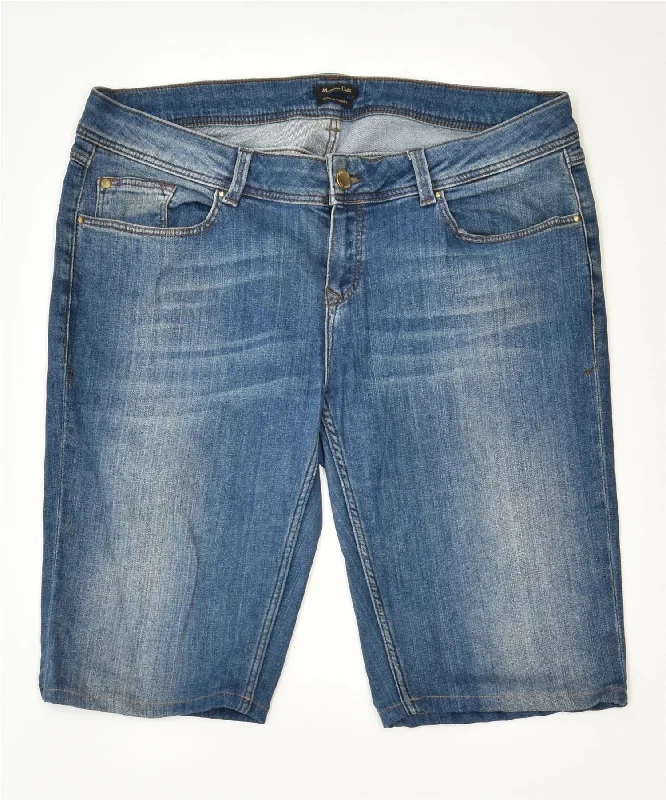 Casual And Versatile MASSIMO DUTTI Womens Denim Shorts US 10 Large W36 Blue Cotton Classic Casual And Versatile MASSIMO DUTTI Womens Denim Shorts US 10 Large W36 Blue Cotton Classic
