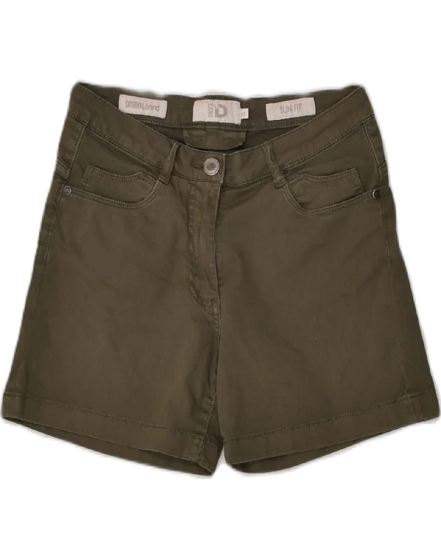 Chic Comfort DACK'S Womens Slim Fit Casual Shorts IT 42 Medium W30  Khaki Cotton