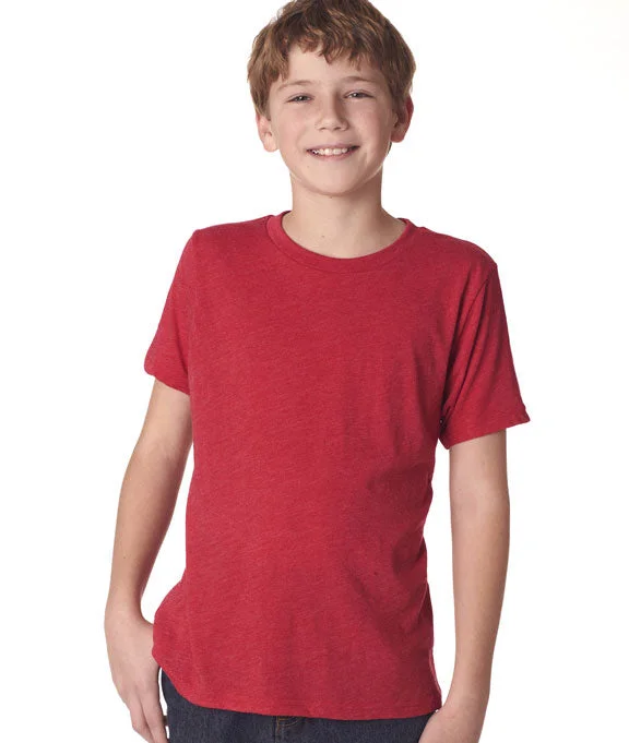 Printed pattern N6310 - Next Level Boys Tri-Blend Crew Neck T-Shirt | Vintage Red