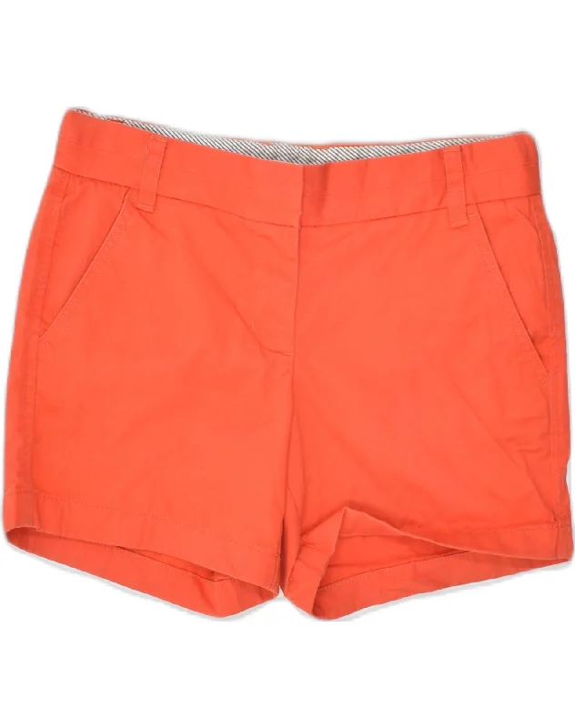 Fashion Comfort J. CREW Womens Low Waist Chino Shorts US 2 XS W32 Orange Cotton