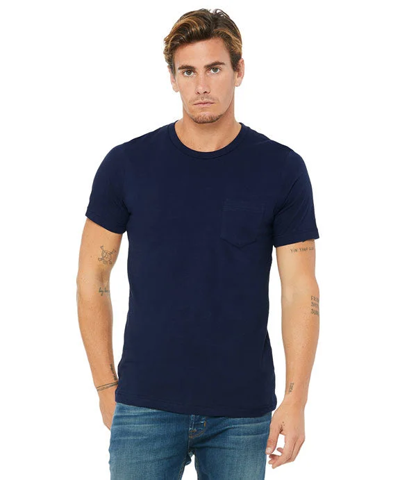 Relaxed Dresses 3021 - Bella + Canvas Mens Jersey Short-Sleeve Pocket T-Shirt | Navy Relaxed Dresses 3021 - Bella + Canvas Mens Jersey Short-Sleeve Pocket T-Shirt | Navy