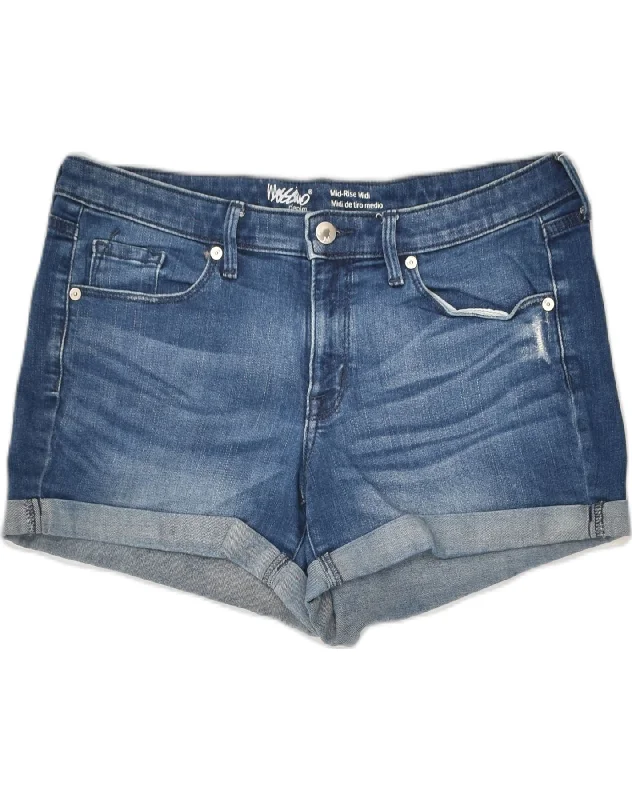 Sports And Leisure MOSSIMO Womens Mid Rise Denim Shorts US 8 Medium W29 Blue Cotton Sports And Leisure MOSSIMO Womens Mid Rise Denim Shorts US 8 Medium W29 Blue Cotton
