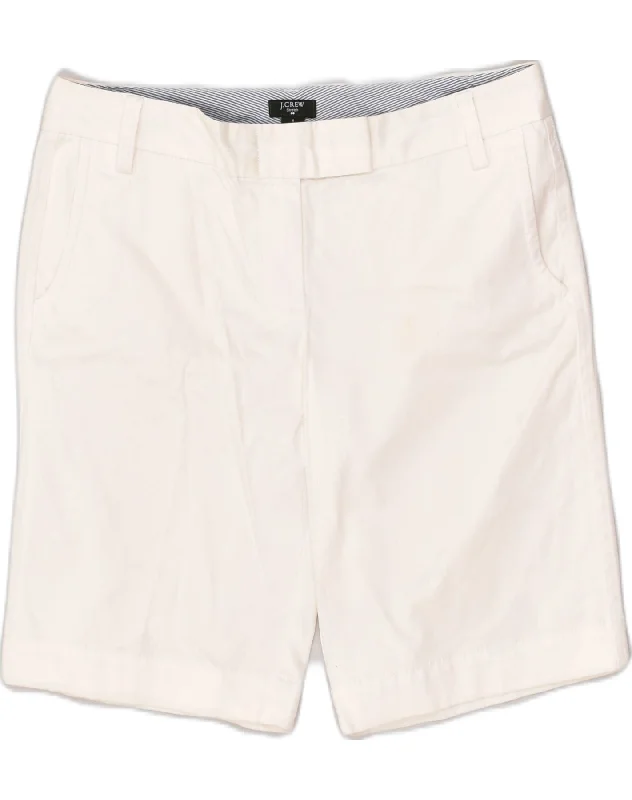 Trendy Traveler J. CREW Womens City Fit Chino Shorts US 6 Medium W30 White Cotton