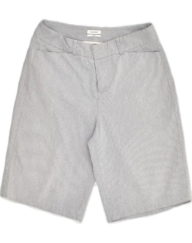 Casual Wear DOCKERS Womens Casual Shorts UK 10 Large W30 Grey Pinstripe Cotton