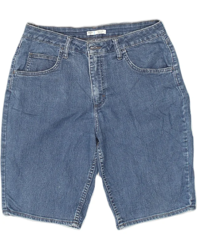 Effortless Dressing LEE Womens Mid Rise Denim Bermuda Shorts UK 12 Medium W30 Navy Blue Cotton Effortless Dressing LEE Womens Mid Rise Denim Bermuda Shorts UK 12 Medium W30 Navy Blue Cotton