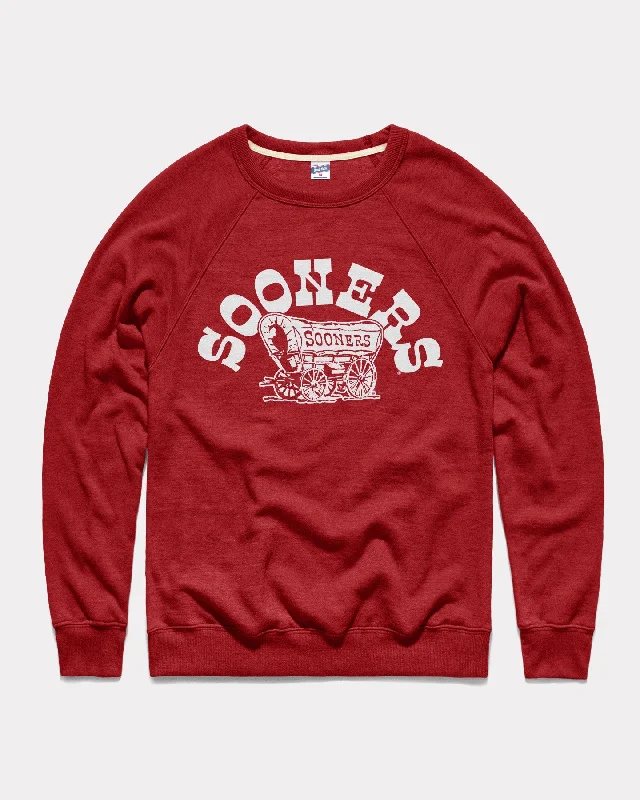 Leisure And Entertainment Oklahoma Sooners Mascot Arch Cardinal Crewneck