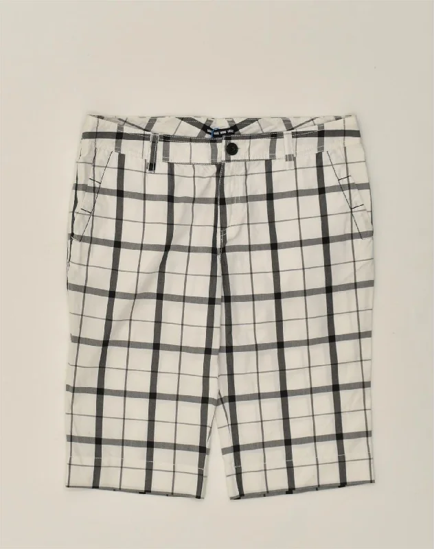 Denim Design VANS Womens Casual Shorts US 7 Medium W32  White Check Cotton