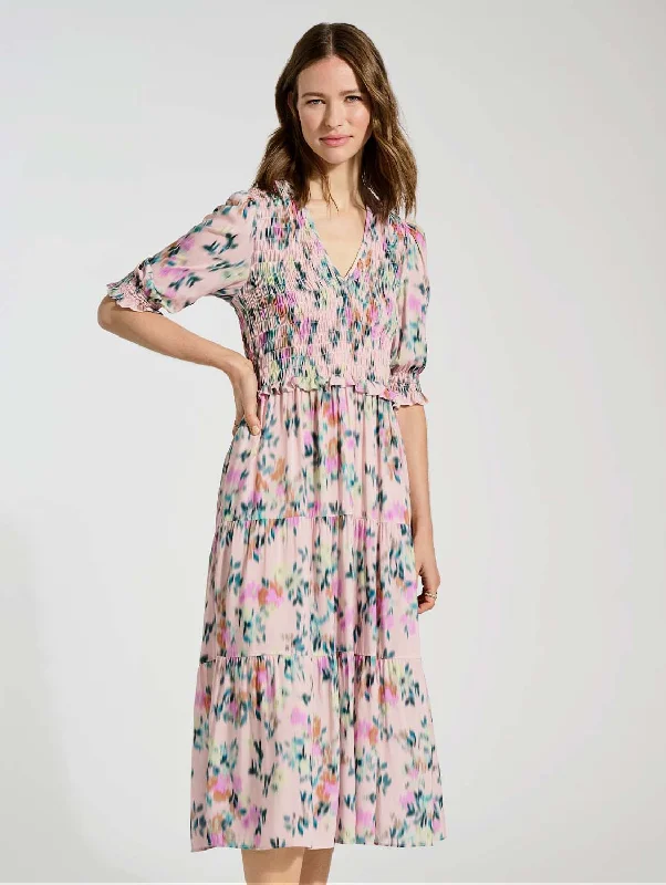 Cozy Sweaters Florence LENZING™ ECOVERO™ Dress | Pink Floral