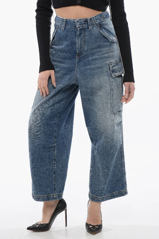 Personalized Series Dior Cropped Fit Cargo Denims With Martingales 24Cm
