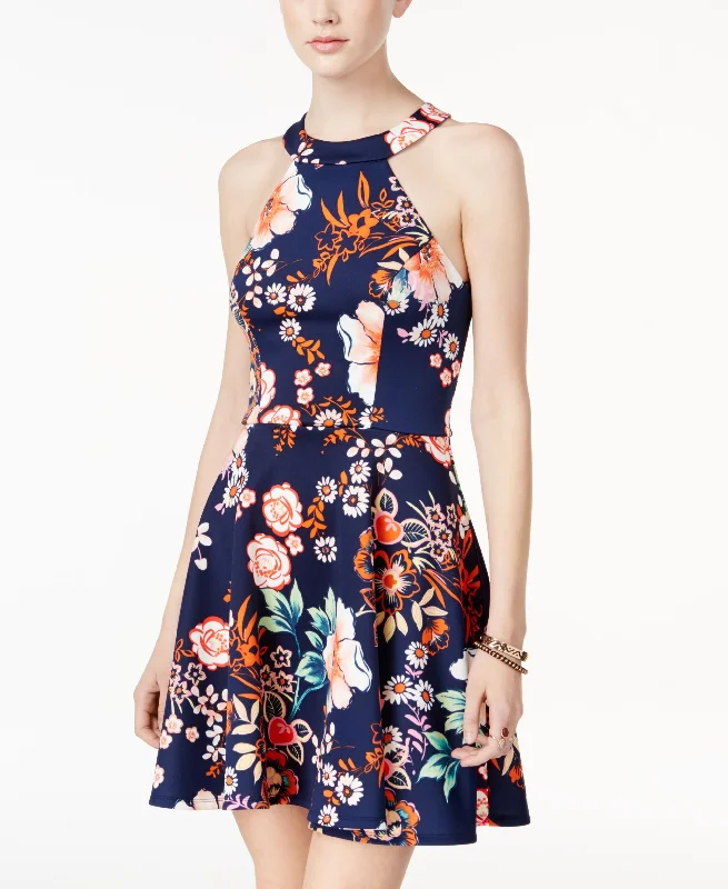 Independent design B Darlin Juniors Strappy Back Fit Flare Dress