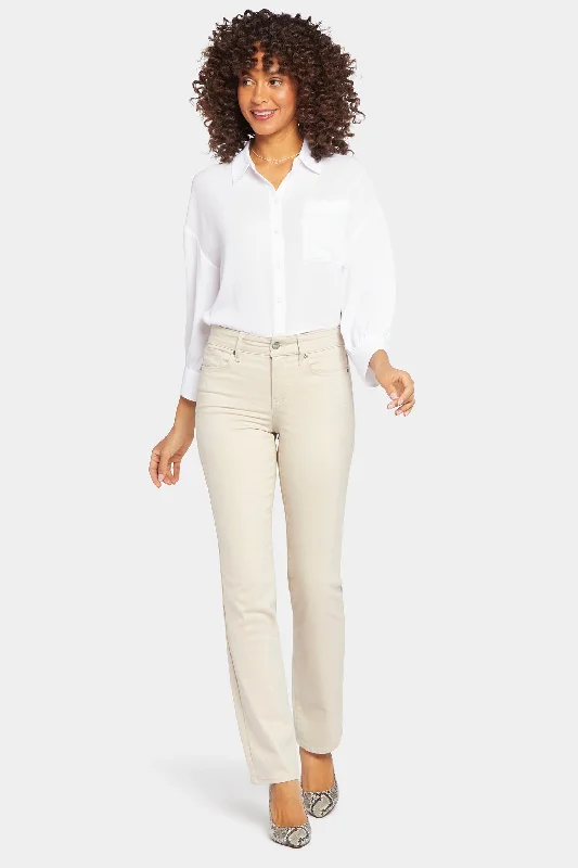 Ethnic Style Marilyn Straight Jeans In Petite - Feather
