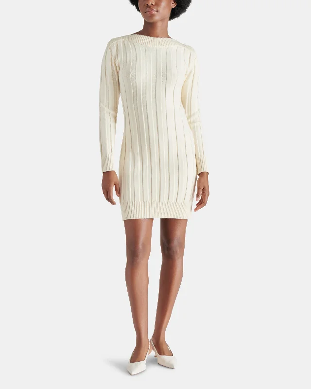 Design Perception SUZIE SWEATER DRESS IVORY