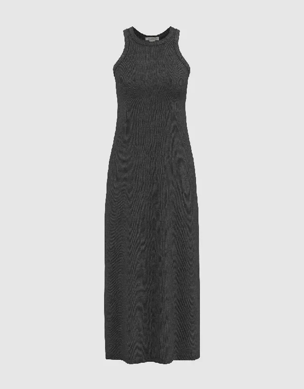 Style Design Sleeveless Crew Neck A-Line Dress