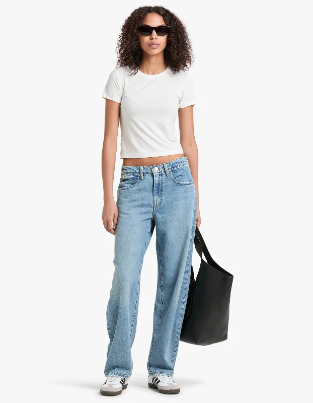 Quality Tailoring Low Slung Barrel Jean - Ziggy