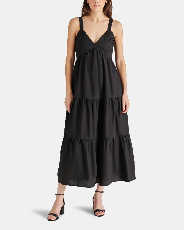 Retro Skirt Design ELIORA DRESS BLACK