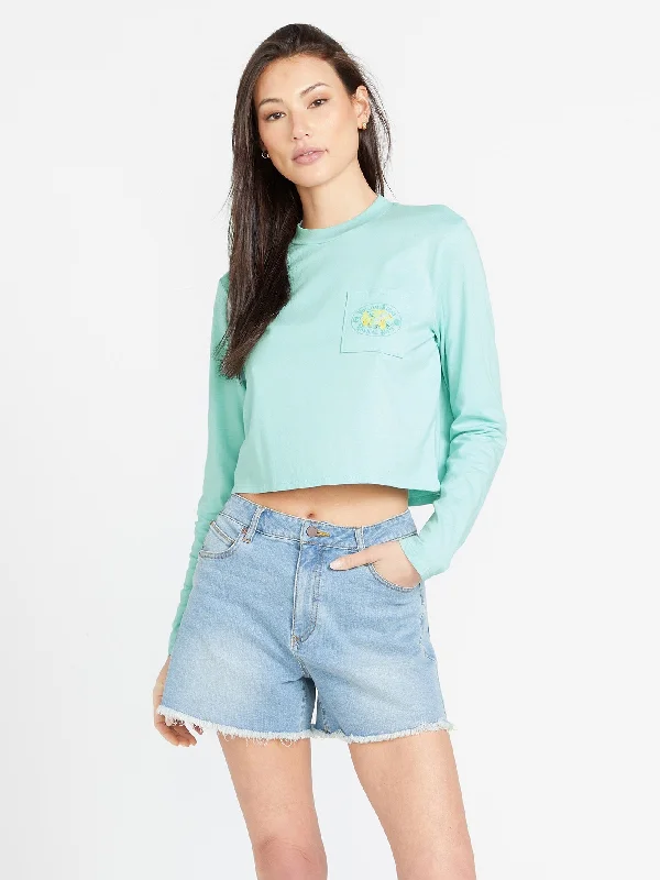 New Products Pocket Dial Long Sleeve Shirt - Glacier Blue