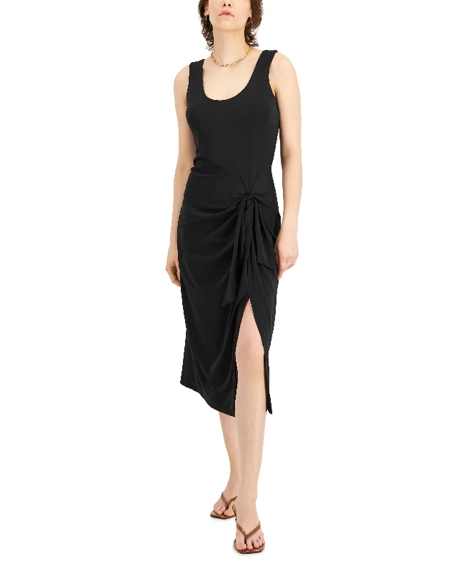 Everyday Style INC International Concepts Tie Front Midi Dress