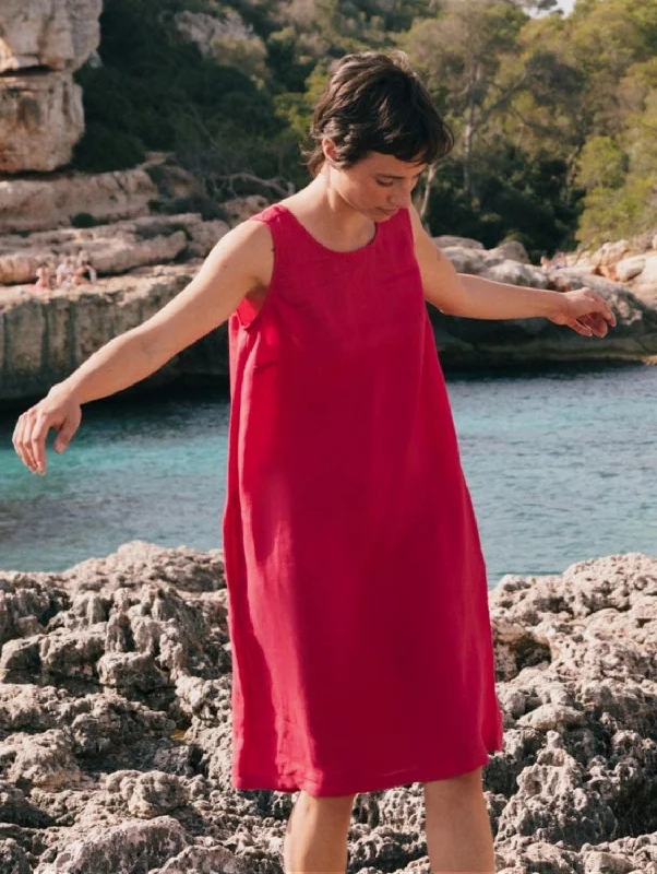 Relaxed Fashion Norah Linen Loose Dress | Multiple Colours