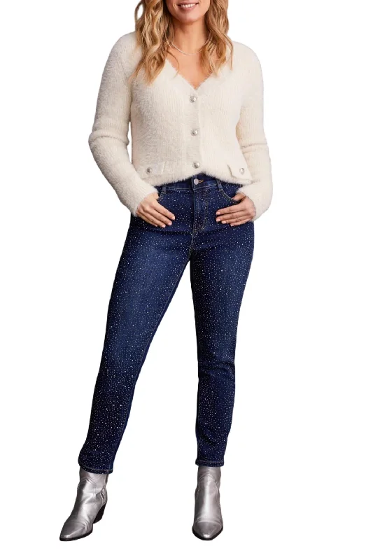 Fresh And Simple All Over Stones Jeans In Midnight
