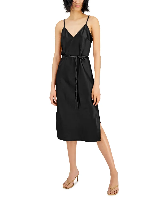 Trendy Looks INC International Concepts Side Slit Slip Dress