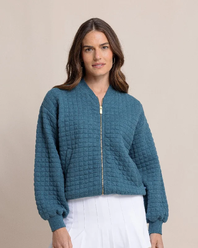 Comfortable And Simple Sutton Heather Quilted Jacket