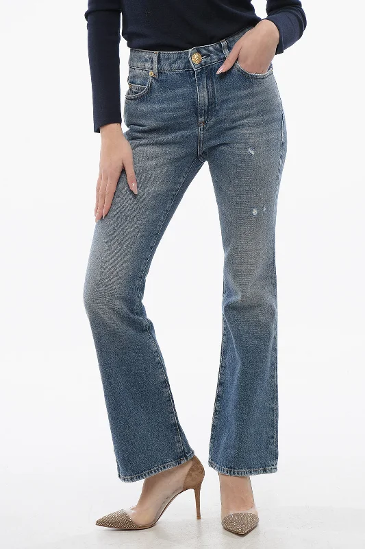 Summer Selection Dior Cotton Cropped Fit Bootcut Denims 24Cm