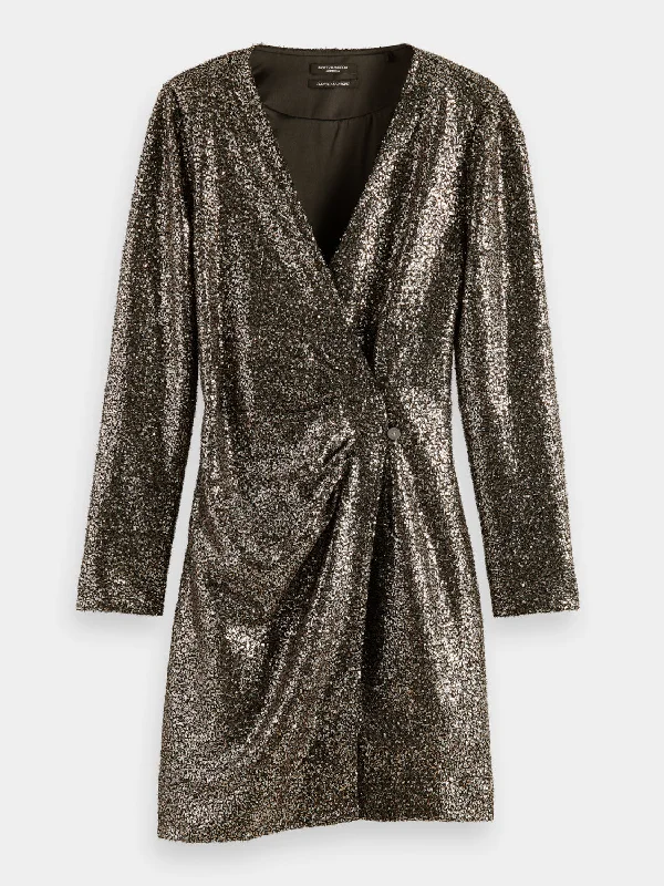 Romantic And Sweet Mini sequin dress