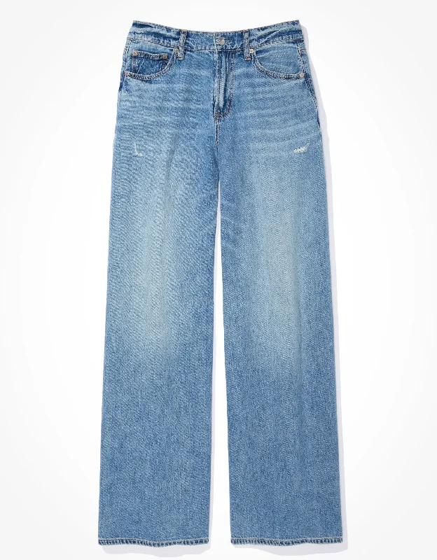 Fresh And Capable AE Dreamy Drape Baggy Ultra Wide-Leg Super High-Waisted Jean