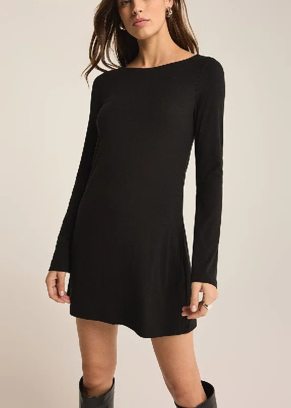 Casual And Versatile Lola Mini Dress - Black