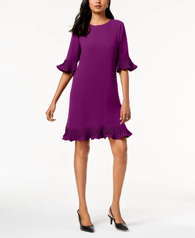 Sports Comfort Style Alfani Pleated Flounce Dress