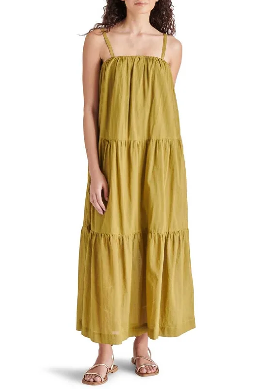 Urban Fashion Oceane Dress - Green Moss