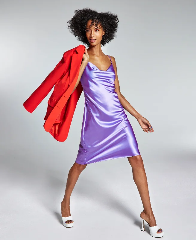 Retro Literary Style Ade Samuel For INC International Concepts Womens Mini Slip Dress
