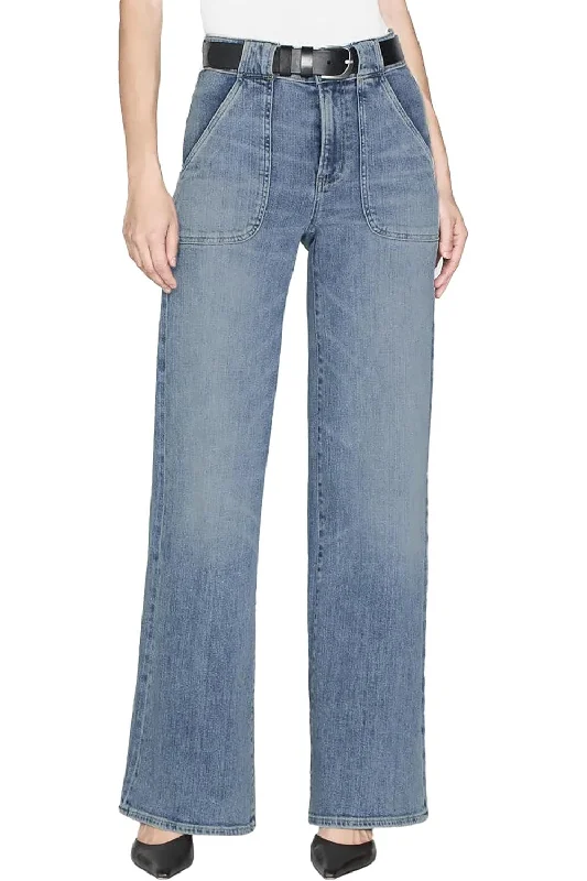 Stylish Comfort FRAME Women's Modern Pocket Jean, Carpenter