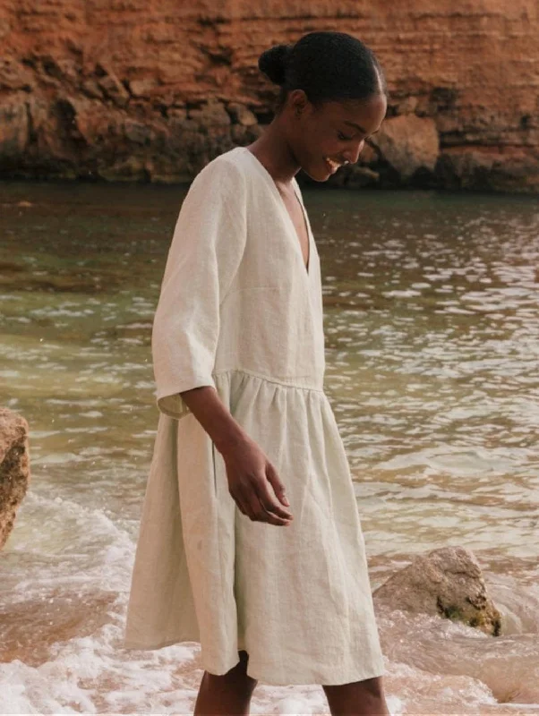 Creative Style Daphne Linen Dress | Multiple Colours