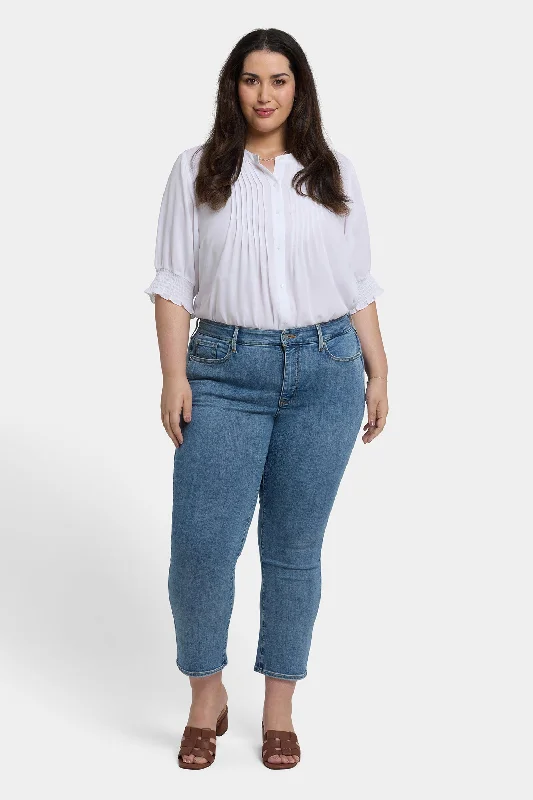 Classic Series Marilyn Straight Ankle Jeans In Plus Size - Minorca Isle