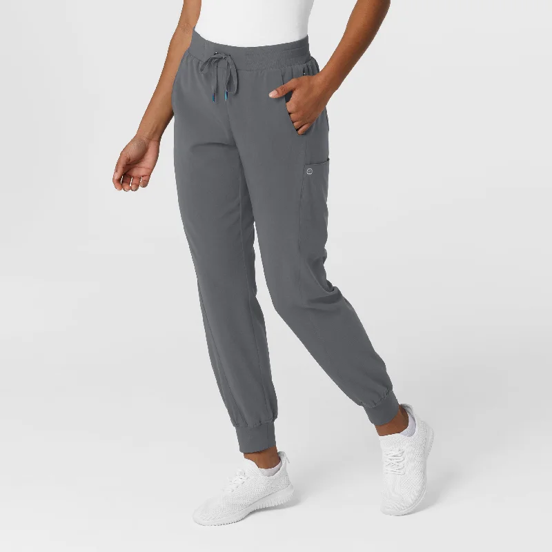 High-end atmosphere Aero Remix Women's Cargo Jogger Scrub Pant - Pewter
