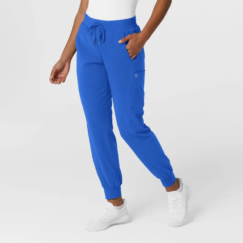 Printed pattern Aero Remix Women's Cargo Jogger Scrub Pant - Royal