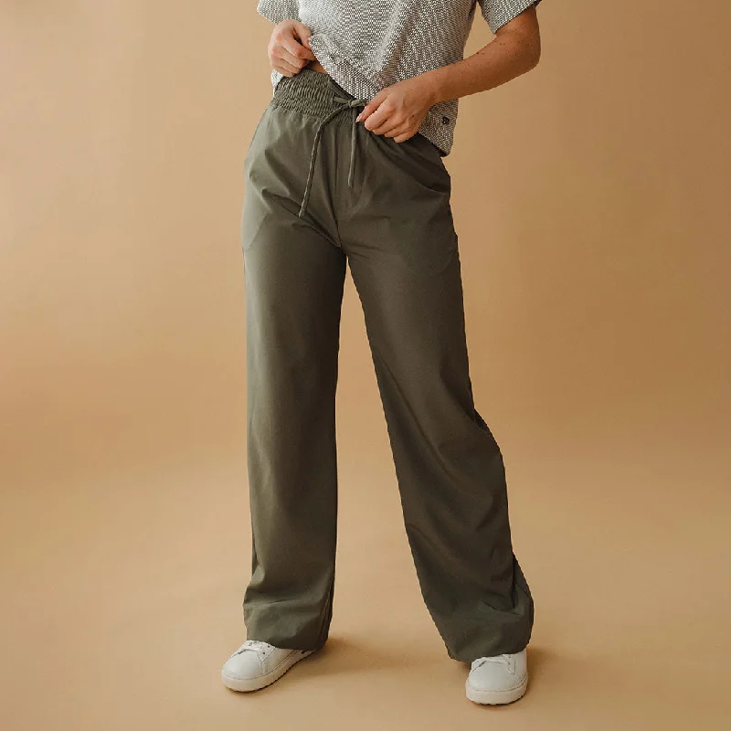 High-end Sense Audrey Trouser, Olive