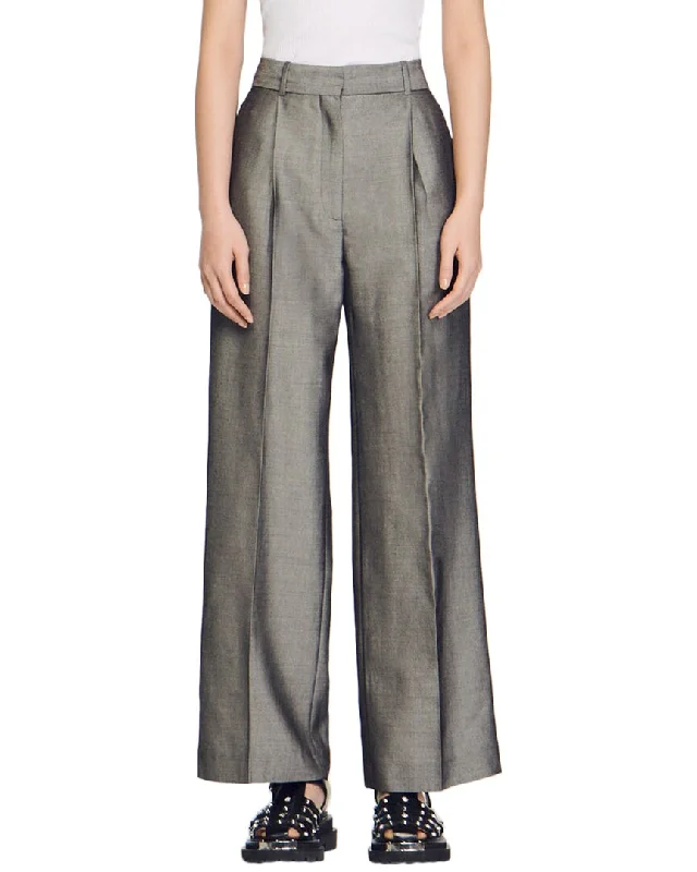 Noble And Elegant Sandro Quentin Wool-Blend Pant