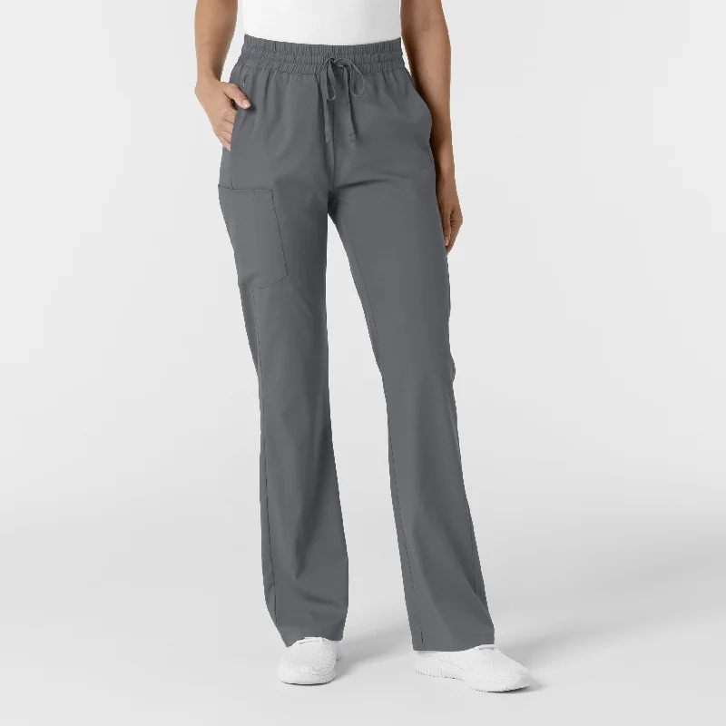 Hip-hop Style Boundless Women's Bootcut Scrub Pant - Pewter
