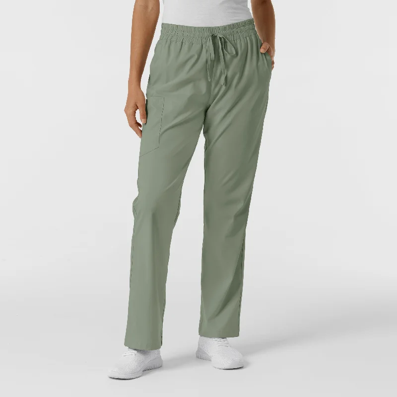 Street Style Boundless Women's Bootcut Scrub Pant - Sage
