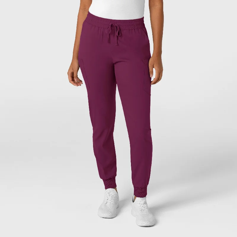 Soft Layers Boundless Women's Jogger Scrub Pant - Wine