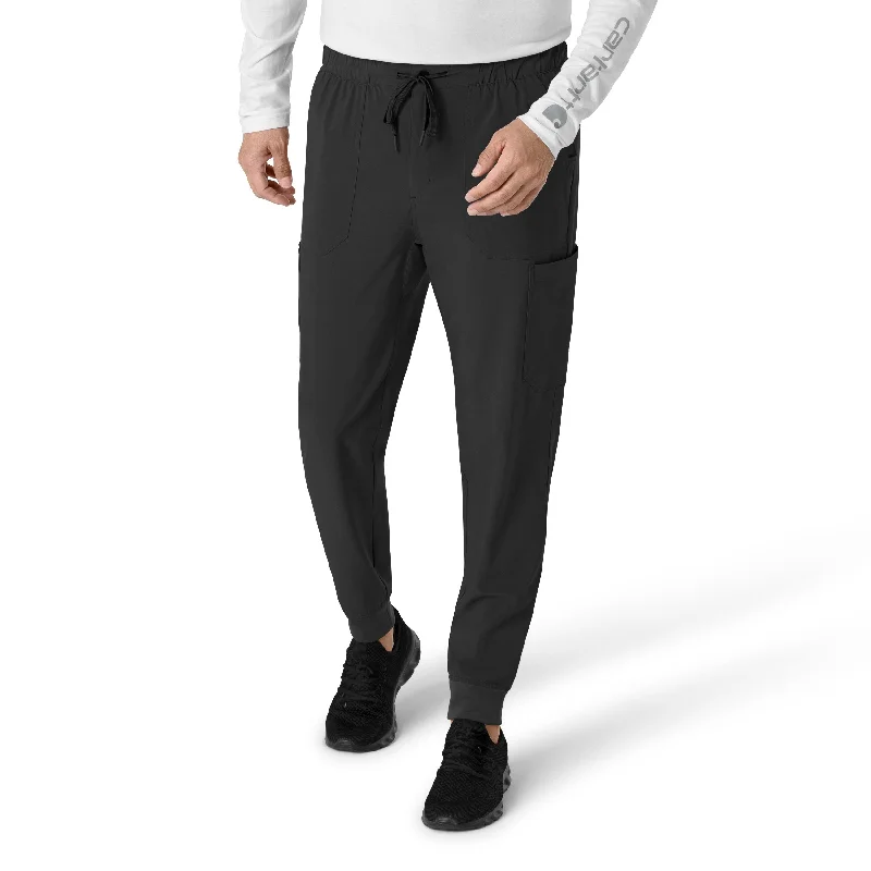 Comfortable and simple Carhartt Force Cross-Flex Men's Jogger Scrub Pant - Black