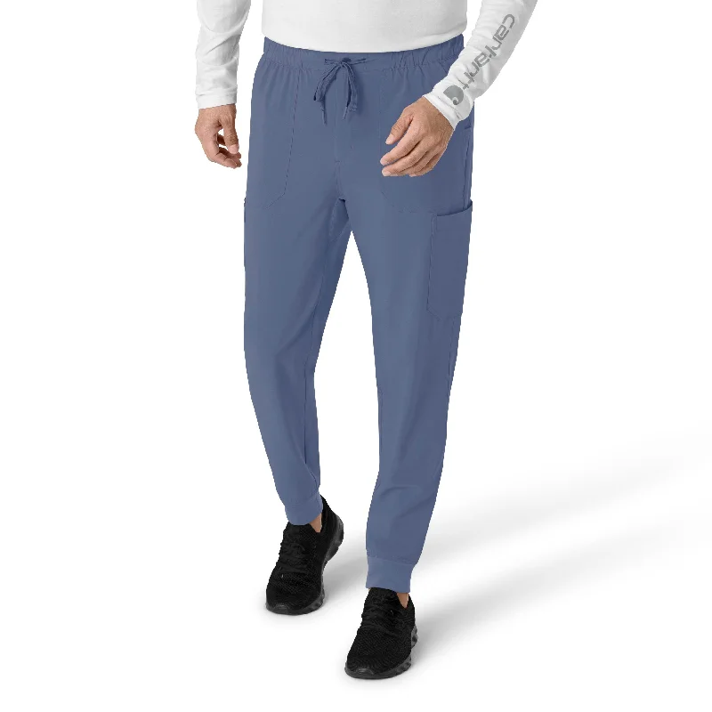 High-waisted pants style Carhartt Force Cross-Flex Men's Jogger Scrub Pant - Riverside
