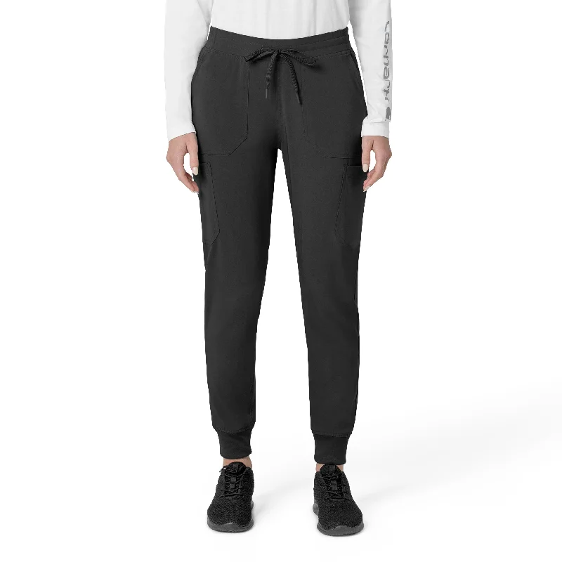 Elegant And Lazy Carhartt Force Cross-Flex Women's Cargo Jogger Scrub Pant - Black
