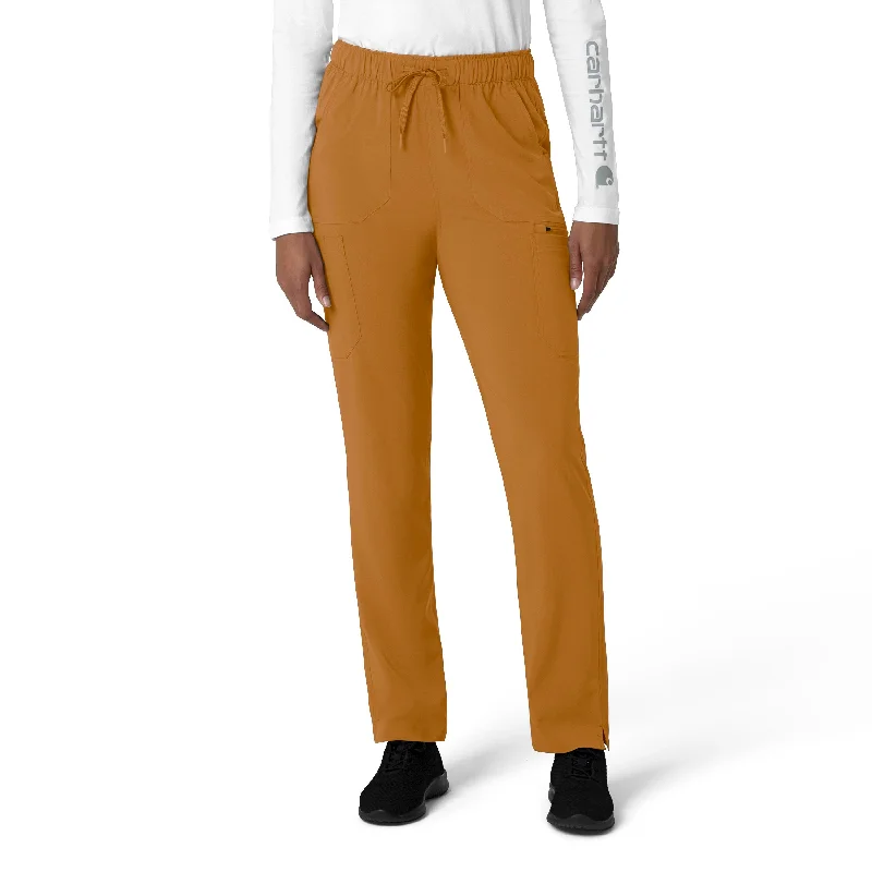 Cool Breeze At Night Carhartt Force Cross-Flex Women's Straight Leg Cargo Scrub Pant - Fox Brown Cool Breeze At Night Carhartt Force Cross-Flex Women's Straight Leg Cargo Scrub Pant - Fox Brown