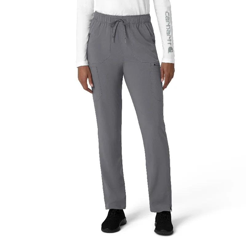 Elegant Style Carhartt Force Cross-Flex Women's Straight Leg Cargo Scrub Pant - Pewter Elegant Style Carhartt Force Cross-Flex Women's Straight Leg Cargo Scrub Pant - Pewter