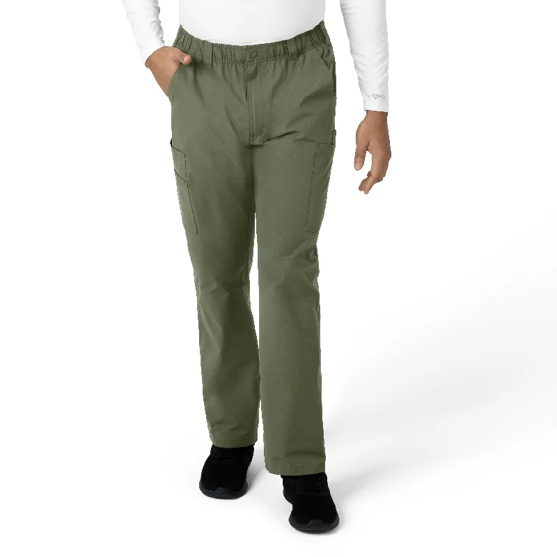 Outdoor Trend Carhartt Force Essentials Men's Straight Leg Cargo Scrub Pant - Olive