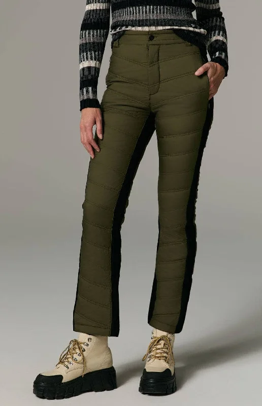 Sports litigation style Kaja Quilted Pant | Dark Moss