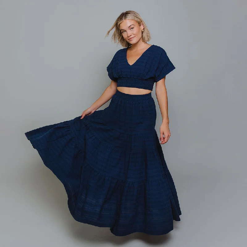 Easy Style Maxi Skirt, Navy
